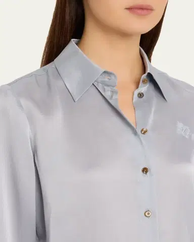 Zimmermann Luna Satin Shirt | Thumbnail 5