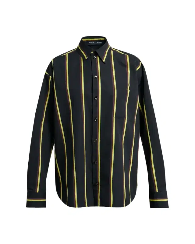 Alia Stripe Button-Front Top