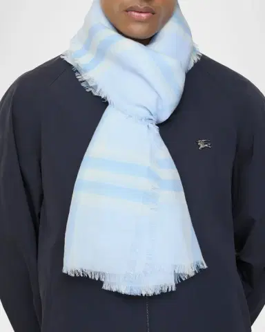 Burberry Wide Check Wool Scarf | Thumbnail 7 Burberry Wide Check Wool Scarf | Thumbnail 7