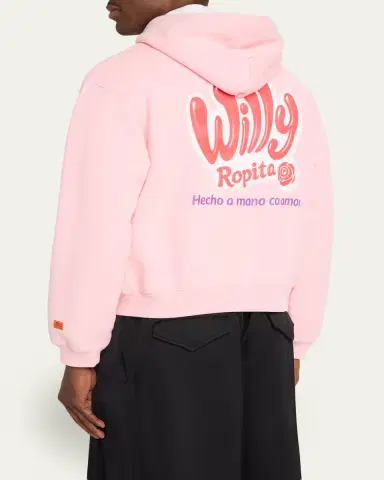 Willy Chavarria Men's Willy Ropita Full-Zip Hoodie | Thumbnail 3