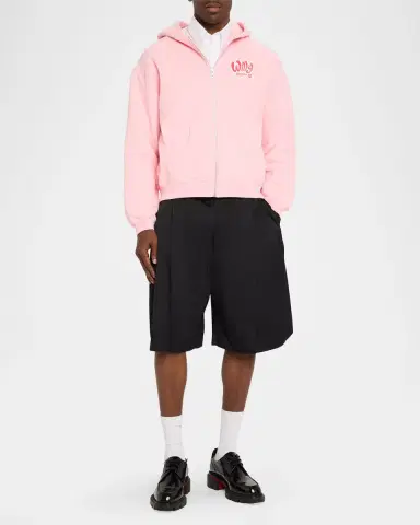 Willy Chavarria Men's Willy Ropita Full-Zip Hoodie | Thumbnail 6