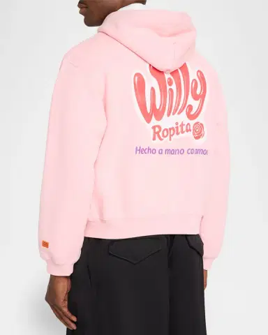 Willy Chavarria Men's Willy Ropita Full-Zip Hoodie | Thumbnail 7