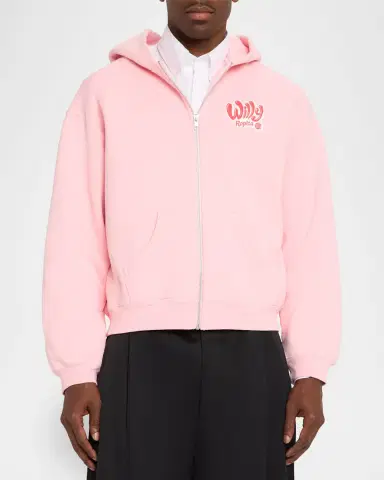 Willy Chavarria Men's Willy Ropita Full-Zip Hoodie | Thumbnail 8