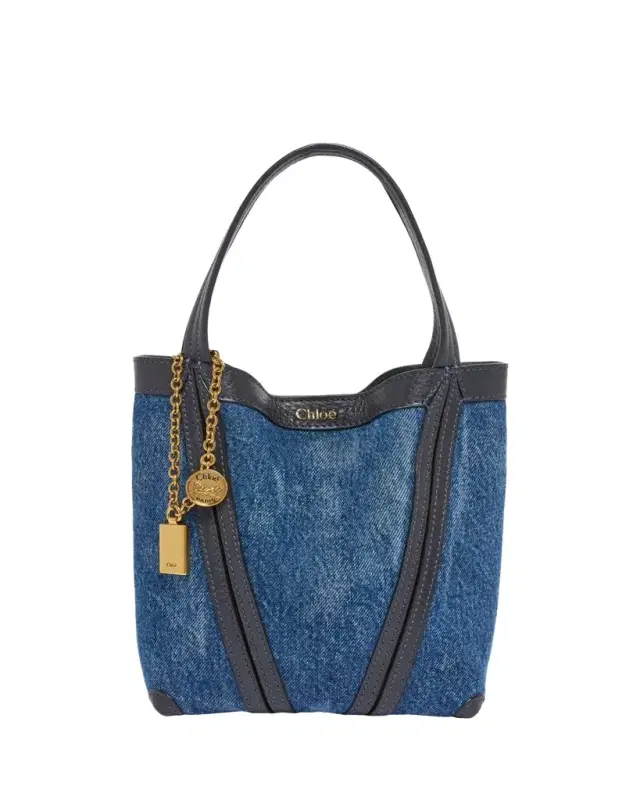Spin Mini Tote Bag in Cotton Denim