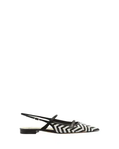 Alexandre Birman Tita Zig-Zag Raffia Slingback Flats | Thumbnail 1 Alexandre Birman Tita Zig-Zag Raffia Slingback Flats | Thumbnail 1