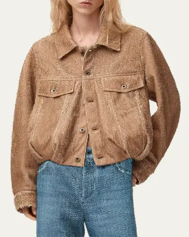 Loewe Fringed Leather Balloon Jacket | Thumbnail 4 Loewe Fringed Leather Balloon Jacket | Thumbnail 4