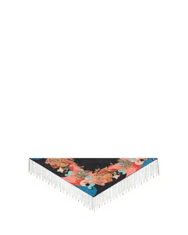 Etro Embroidered Paisley-Print Fringe Scarf | Thumbnail 1 Etro Embroidered Paisley-Print Fringe Scarf | Thumbnail 1