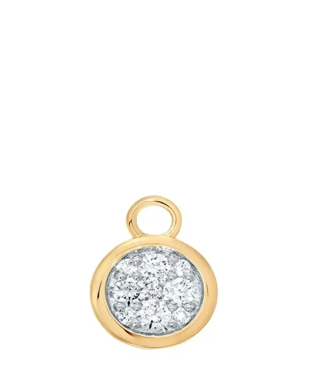 Sara Weinstock 18K Gold & Diamond Round Charm