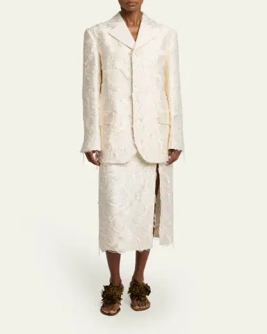 Proenza Schouler Theodora Chrysanthemum Jacquard Jacket | Thumbnail 2