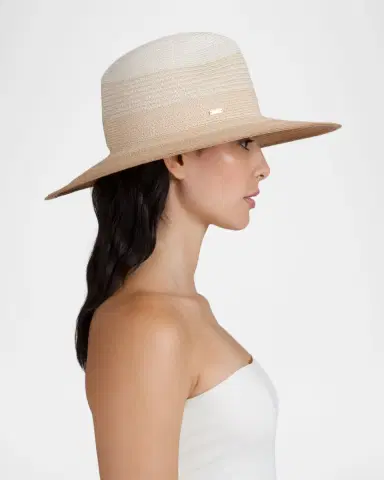 Eugenia Kim Emmanuelle Gradient Straw Fedora | Thumbnail 4 Eugenia Kim Emmanuelle Gradient Straw Fedora | Thumbnail 4