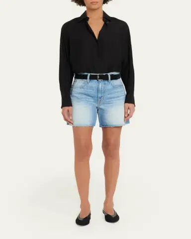 SLVRLAKE Sienna Cut-Off Denim Shorts | Thumbnail 2 SLVRLAKE Sienna Cut-Off Denim Shorts | Thumbnail 2