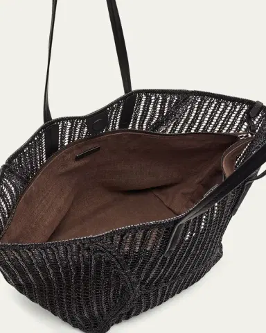 Brunello Cucinelli BC Duo Techno Raffia Tote Bag | Thumbnail 4 Brunello Cucinelli BC Duo Techno Raffia Tote Bag | Thumbnail 4