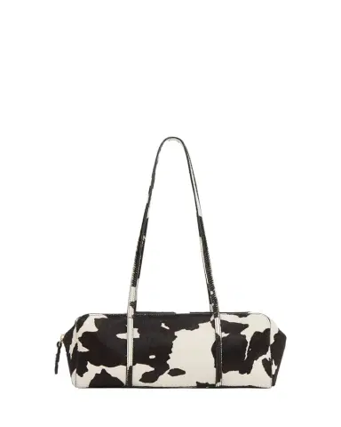 MANSUR GAVRIEL Filo Cow-Print Calf Hair Shoulder Bag | Thumbnail 1 MANSUR GAVRIEL Filo Cow-Print Calf Hair Shoulder Bag | Thumbnail 1