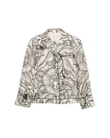 Heirlome Bernardina Abstract-Print Silk Button-Down Shirt | Thumbnail 1 Heirlome Bernardina Abstract-Print Silk Button-Down Shirt | Thumbnail 1