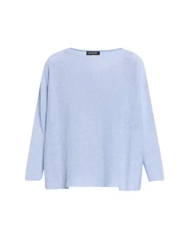 Eskandar Cotton-Linen Sideways Knitted Sweater - Mid Length | Thumbnail 1 Eskandar Cotton-Linen Sideways Knitted Sweater - Mid Length | Thumbnail 1