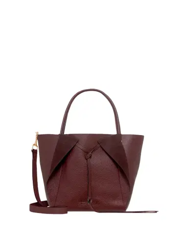 Gabriela Hearst Marija Small Wing Fold Leather Tote Bag | Thumbnail 1 Gabriela Hearst Marija Small Wing Fold Leather Tote Bag | Thumbnail 1