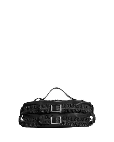 Simone Rocha Biker Frill Belt Leather Shoulder Bag | Thumbnail 1 Simone Rocha Biker Frill Belt Leather Shoulder Bag | Thumbnail 1