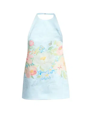 Retrofete Drexley Floral Halter Mini Dress | Thumbnail 1