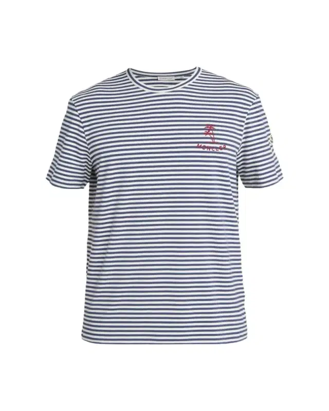 Men's Palm Logo Striped Short-Sleeve T-Shirt