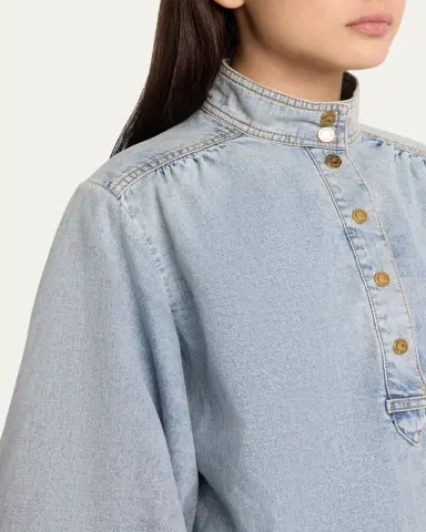 Zimmermann Denim Blouse | Thumbnail 5 Zimmermann Denim Blouse | Thumbnail 5
