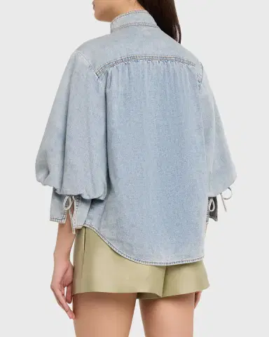 Zimmermann Denim Blouse | Thumbnail 7 Zimmermann Denim Blouse | Thumbnail 7