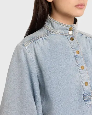 Zimmermann Denim Blouse | Thumbnail 9 Zimmermann Denim Blouse | Thumbnail 9
