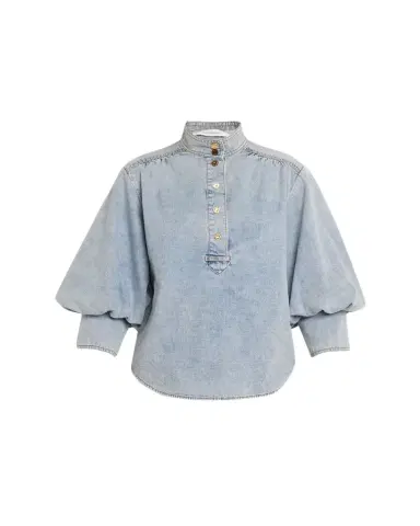 Zimmermann Denim Blouse | Thumbnail 1 Zimmermann Denim Blouse | Thumbnail 1