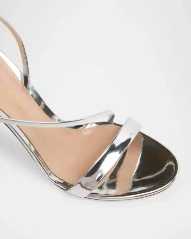 Gianvito Rossi 95mm Manhattan Metallic Leather Sandals | Thumbnail 5