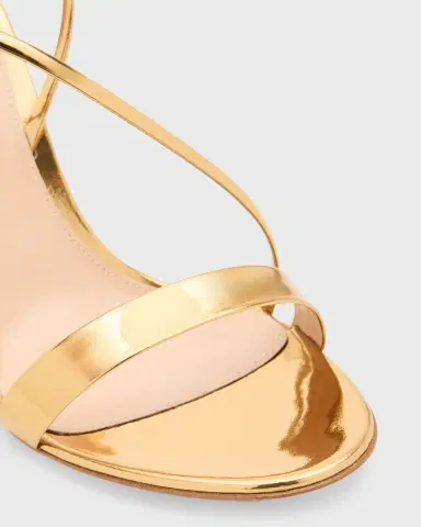 Gianvito Rossi 95mm Manhattan Metallic Leather Sandals | Thumbnail 8