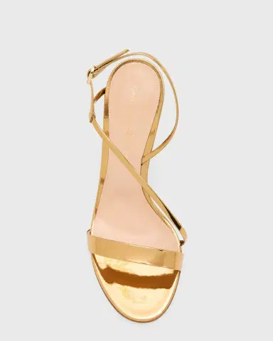 Gianvito Rossi 95mm Manhattan Metallic Leather Sandals | Thumbnail 9