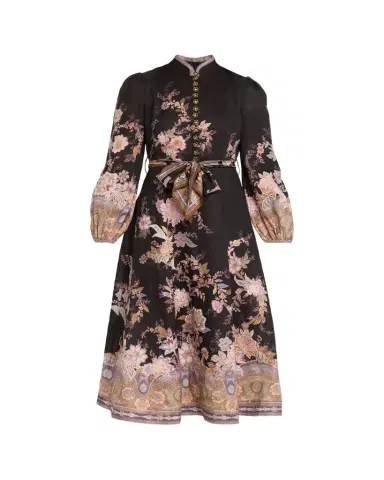 Zimmermann Luna Button Midi Dress | Thumbnail 1