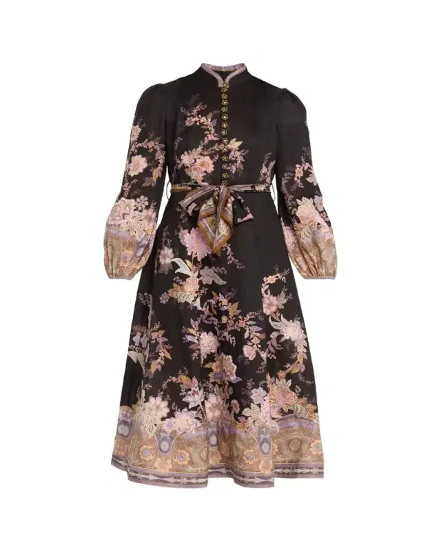 Zimmermann Luna Button Midi Dress