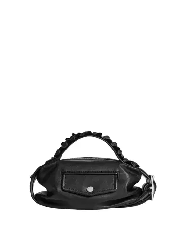 Simone Rocha Biker Mini Ruffle-Trim Leather Top-Handle Bag | Thumbnail 1 Simone Rocha Biker Mini Ruffle-Trim Leather Top-Handle Bag | Thumbnail 1
