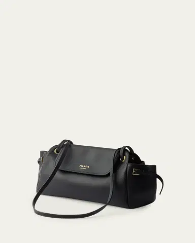 Prada Carry Medium Leather Shoulder Bag | Thumbnail 3 Prada Carry Medium Leather Shoulder Bag | Thumbnail 3