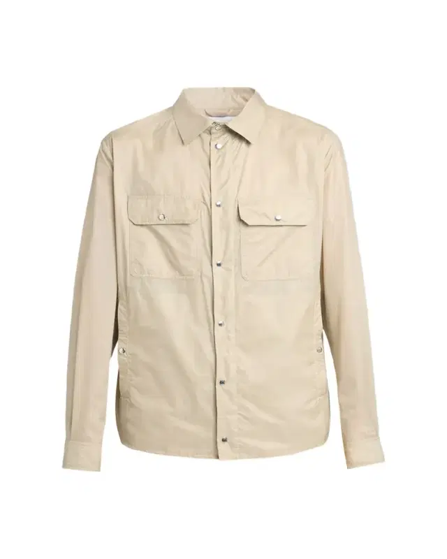 Moncler Men's Nylon Snap-Front Shirt Jacket