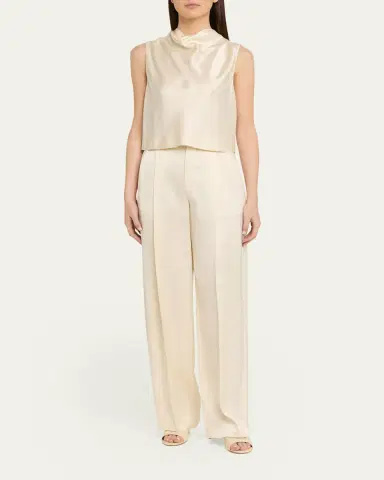Vince High-Rise Satin Trousers | Thumbnail 2