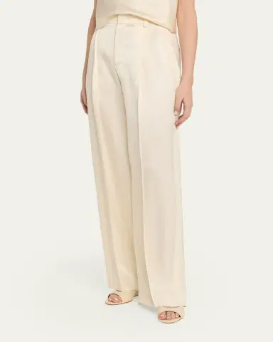 Vince High-Rise Satin Trousers | Thumbnail 4