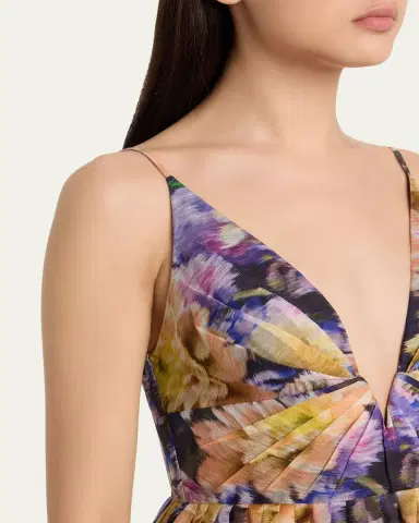 Zimmermann Luna V-Neck Mini Dress | Thumbnail 5 Zimmermann Luna V-Neck Mini Dress | Thumbnail 5