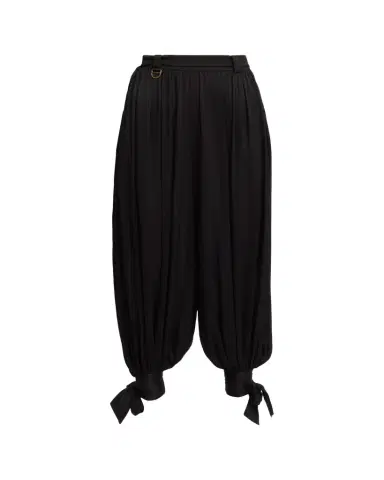 Chloé Silk Charmeuse Balloon-Leg Ankle Trousers | Thumbnail 1 Chloé Silk Charmeuse Balloon-Leg Ankle Trousers | Thumbnail 1