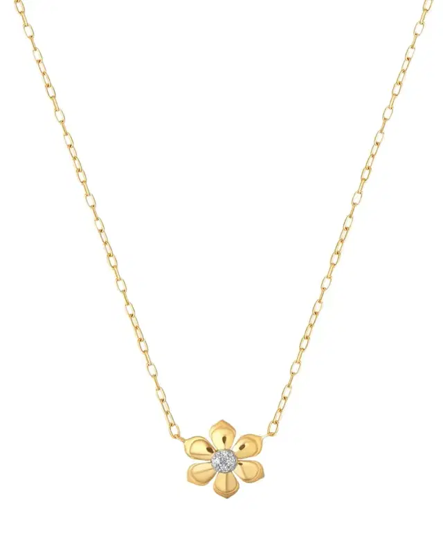 Sara Weinstock Lierre Pear Diamond Petite Flower Necklace