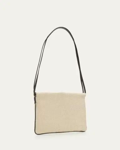 Brunello Cucinelli Raffia Net Pouch Shoulder Bag | Thumbnail 3