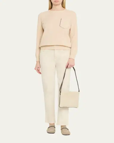 Brunello Cucinelli Raffia Net Pouch Shoulder Bag | Thumbnail 5