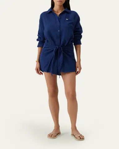 Melissa Odabash Sara Mini Shirtdress Coverup | Thumbnail 2