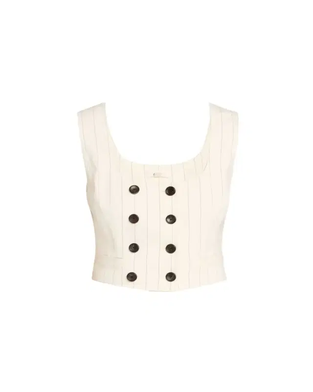 Darcy Pinstripe Cropped Vest