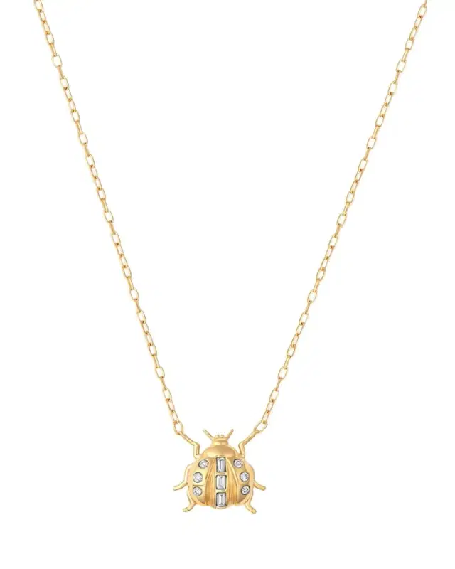 Sara Weinstock Lady Bug 18K Gold & Diamond Necklace