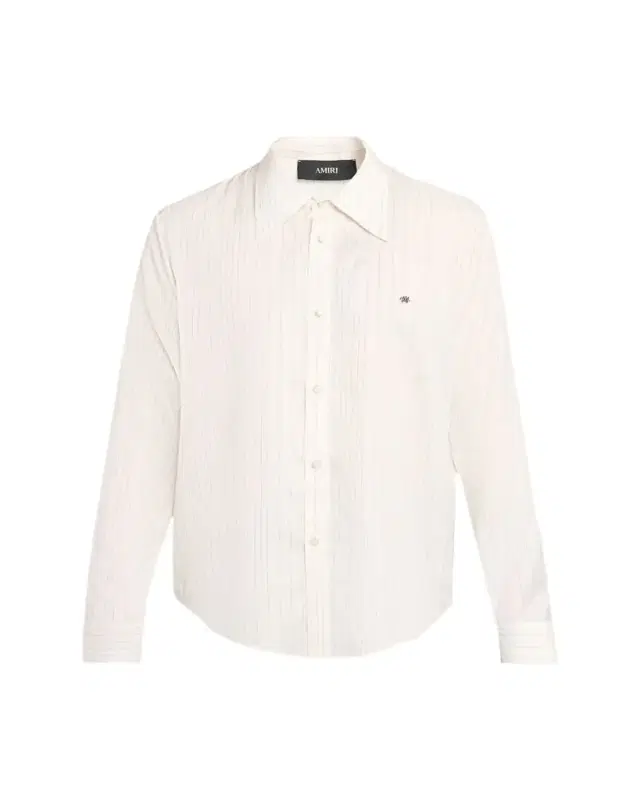 Men's Metallic Fiber Fine-Stripe Silk Sport Shirt