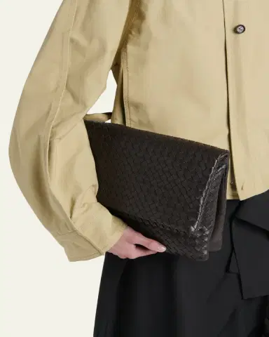 Bottega Veneta Folded Nappa Leather Clutch Bag | Thumbnail 2 Bottega Veneta Folded Nappa Leather Clutch Bag | Thumbnail 2