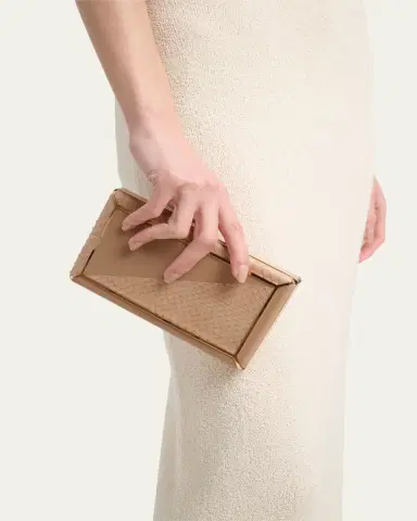 Gabriela Hearst Callas Leather & Snakeskin Clutch Bag | Thumbnail 2