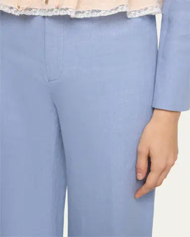 Chloé Linen Wide-Leg Trousers | Thumbnail 5 Chloé Linen Wide-Leg Trousers | Thumbnail 5