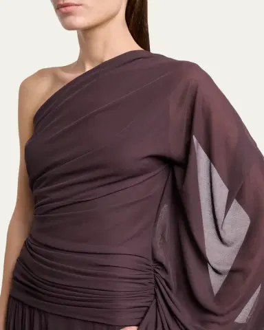 Proenza Schouler Gabri One-Shoulder Draped Jersey Dress | Thumbnail 5 Proenza Schouler Gabri One-Shoulder Draped Jersey Dress | Thumbnail 5